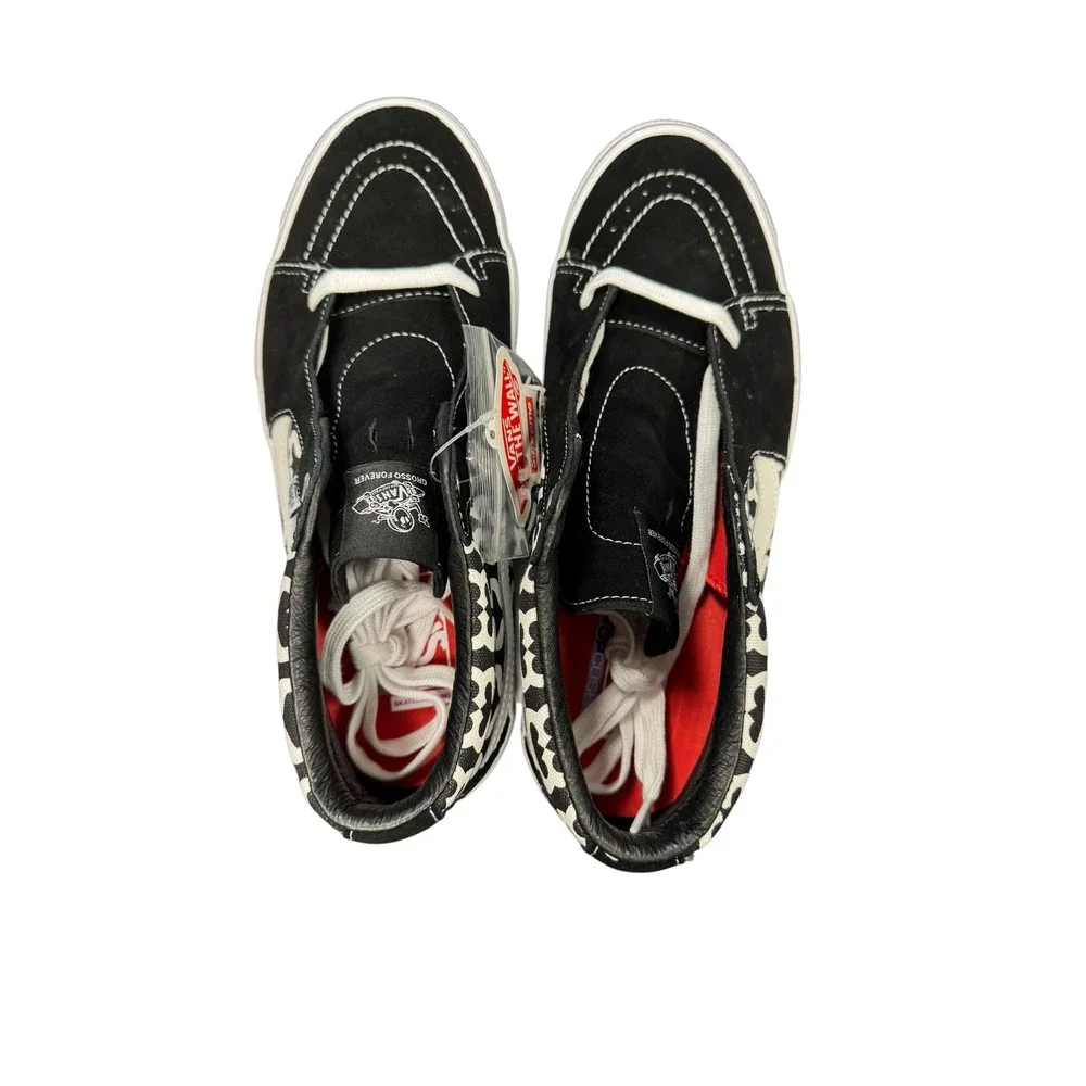 Vans Skate Grosso Mid Supreme Mens 11 Black White New S Logo VN0A5KS15XH